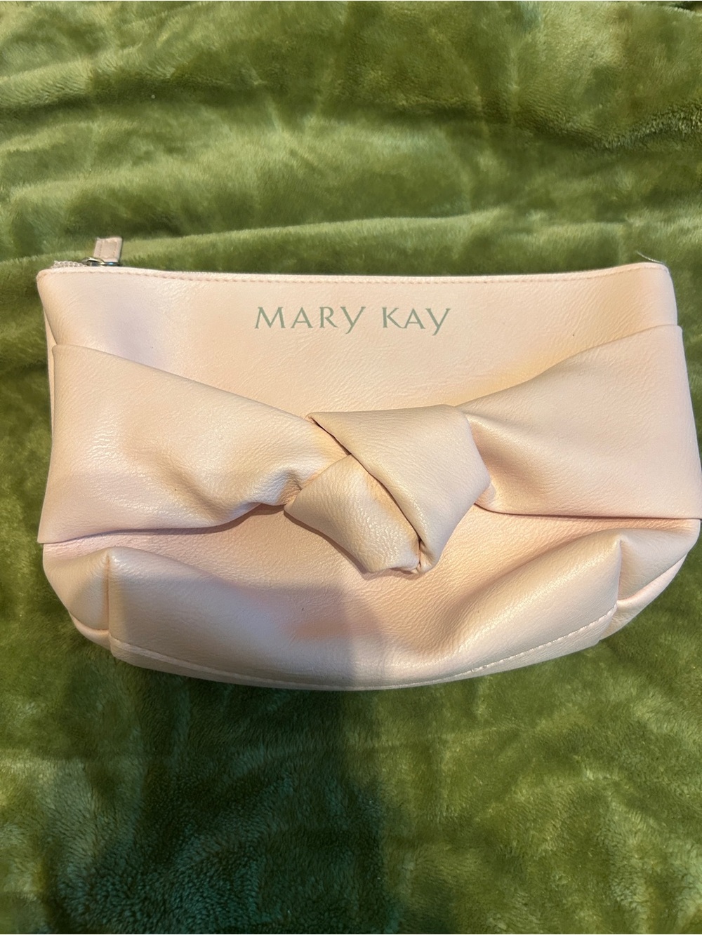 Mary Kay Light Pink Knot-Front Cosmetic Pouch